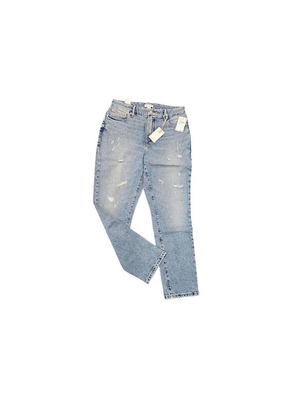 Good American Good Classic Jeans Size 6 or 28 Blue NWT Straight Leg - Picture 3 of 9